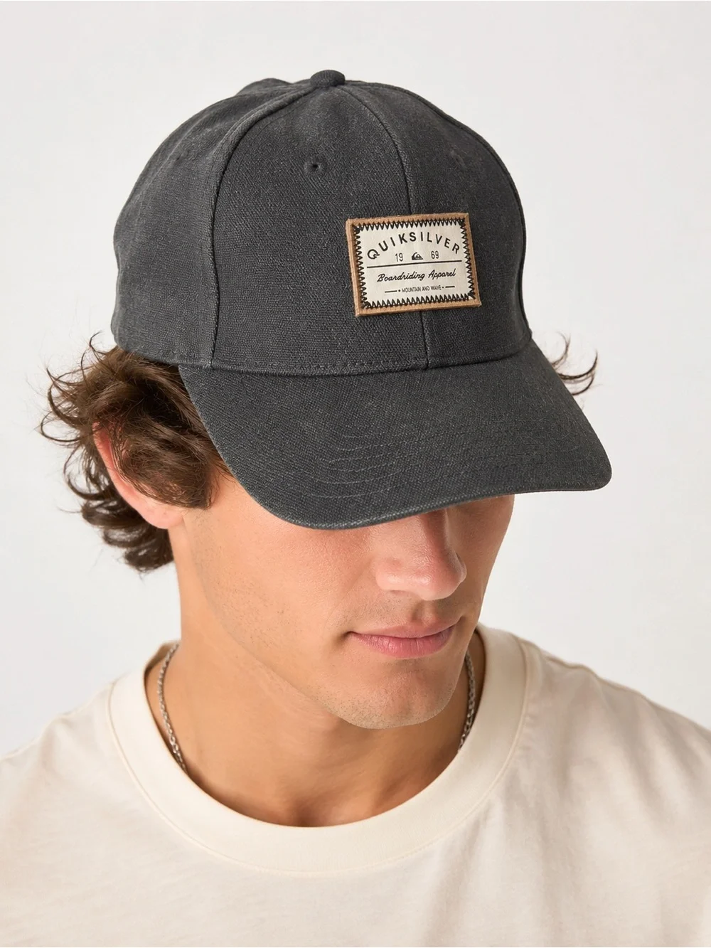 Quiksilver Boardriding 1969 Black Patch Hat OSFM Surf Skate Cap